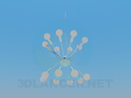 3d model Chandelier Art Nouveau - preview 3d model Chandelier Art Nouveau - preview