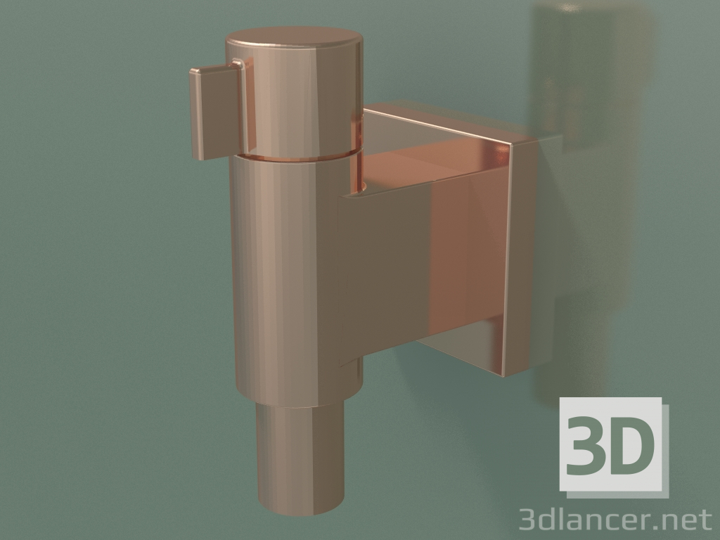3D Modell Wandverbindungsbogen mit Ventil (28 451 985-49) - Vorschau