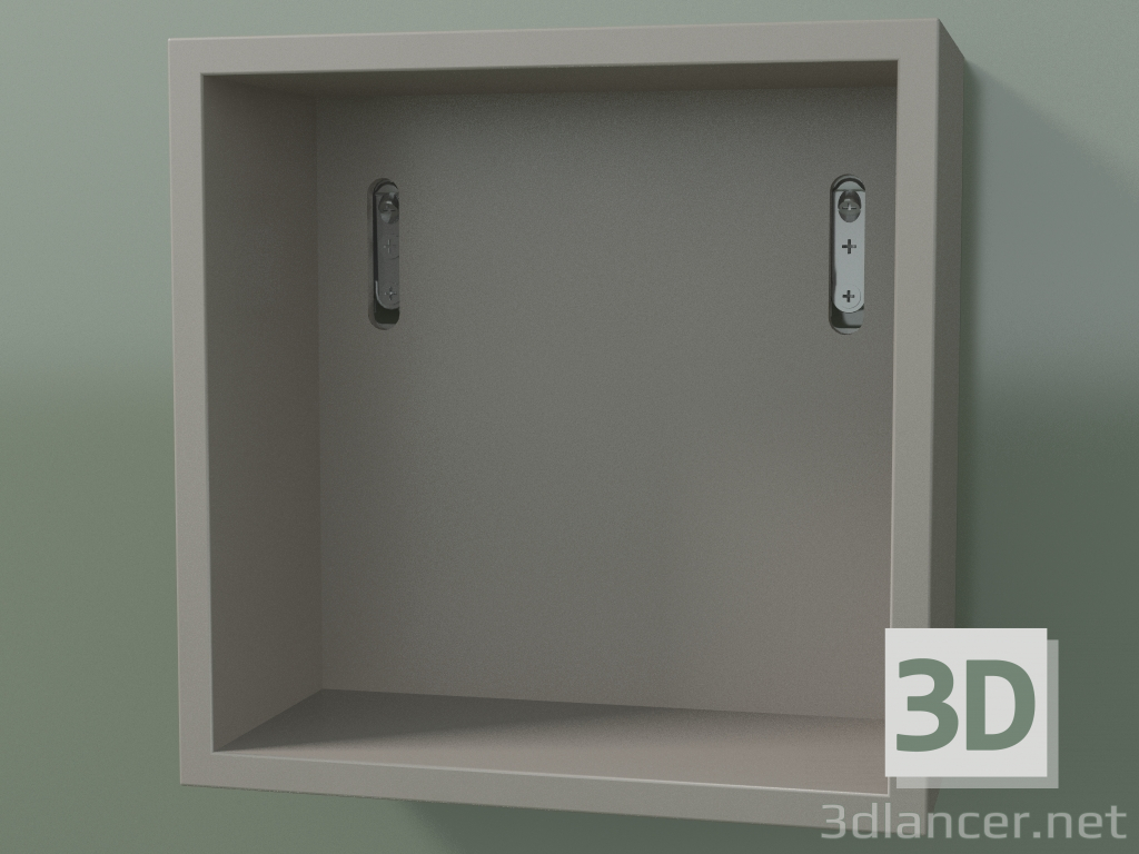 3d model Wall tall cabinet (8DUACA01, Clay C37, L 24, P 12, H 24 cm) - preview