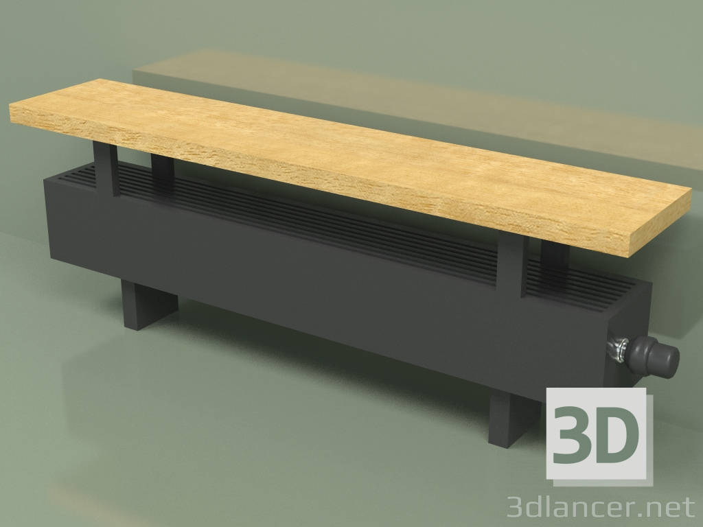 3D modeli Konvektör - Aura Bank (140x1000x146, RAL 9005) - önizleme