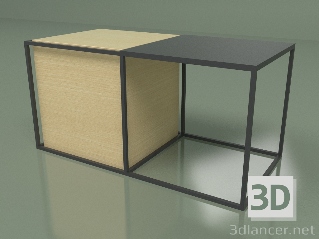 3d model Table 02 (black) - preview
