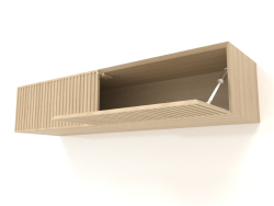 Hanging shelf ST 06 (open door) (1200x315x250, wood white)
