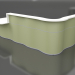 3D modeli Resepsiyon masası Wave LUV47P (3310x1103) - önizleme