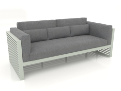 3-Sitzer-Sofa mit hoher Rückenlehne (Zementgrau)