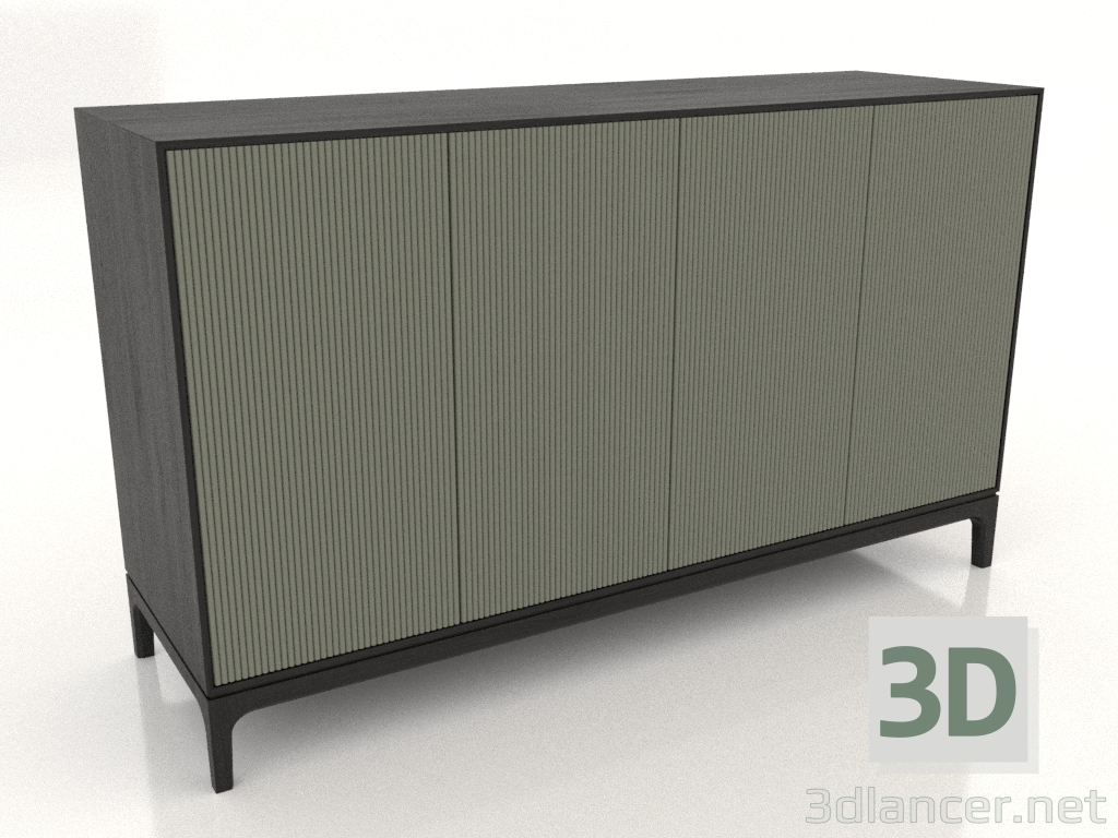 Modelo 3d Móvel de TV FARGO com fachadas fresadas 1600x500x950 mm (oliveira, carvalho preto, opção 3) - preview Modelo 3d Móvel de TV FARGO com fachadas fresadas 1600x500x950 mm (oliveira, carvalho preto, opção 3) - preview