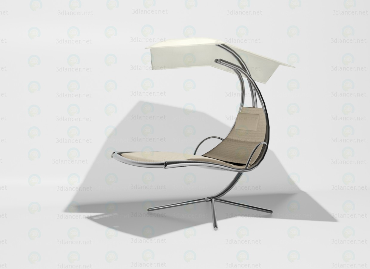 3d model Diva chaise lounge - preview