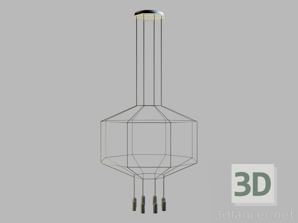 3d model Lámpara colgante 0300 - vista previa