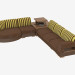 3D modeli bir bar Modüler kanepe köşe - önizleme