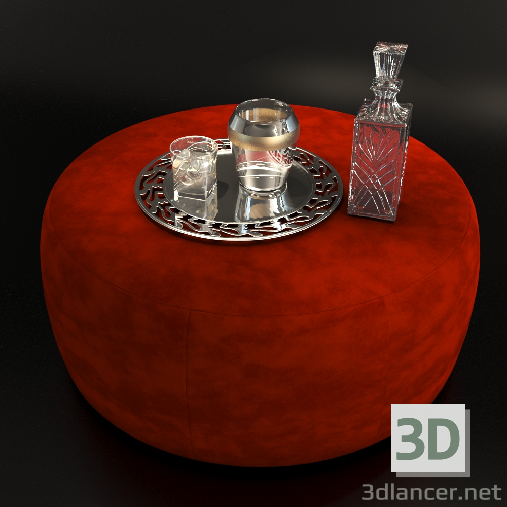 Conjunto de decoracion 3D modelo Compro - render