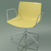 3d model Chair 0233 (5 legs, with armrests, chrome, polypropylene PO00415) - preview