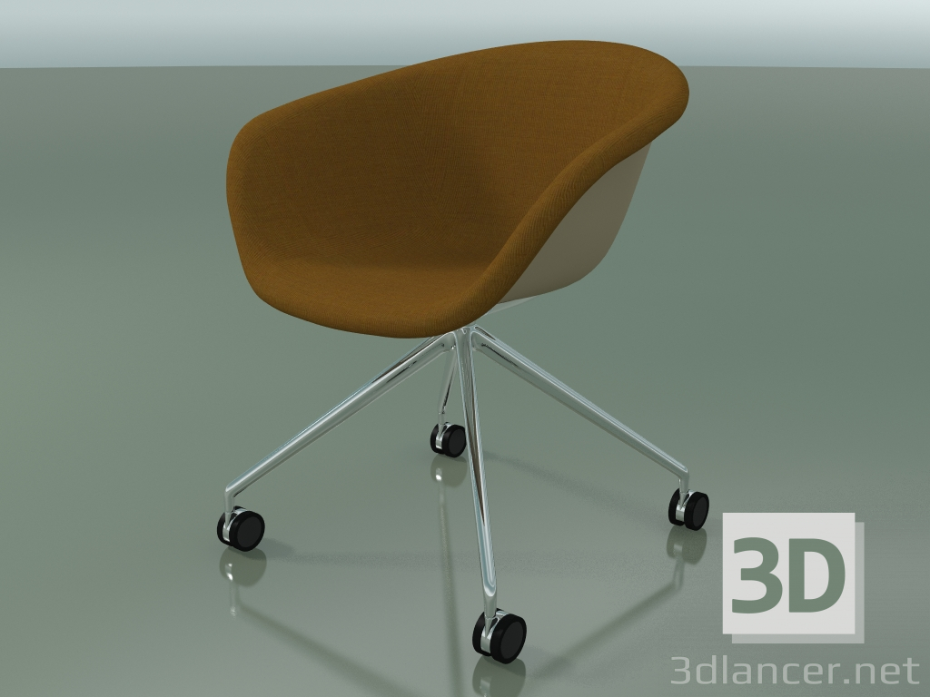 modèle 3D Chaise 4217 (4 roulettes, avec garniture avant, PP0004) - preview