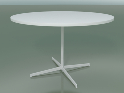Runder Tisch 5516, 5536 (H 74 - Ø 119 cm, Weiß, V12)
