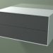 modello 3D Box doppio (8AUDCB01, Glacier White C01, HPL P05, L 96, P 50, H 48 cm) - anteprima