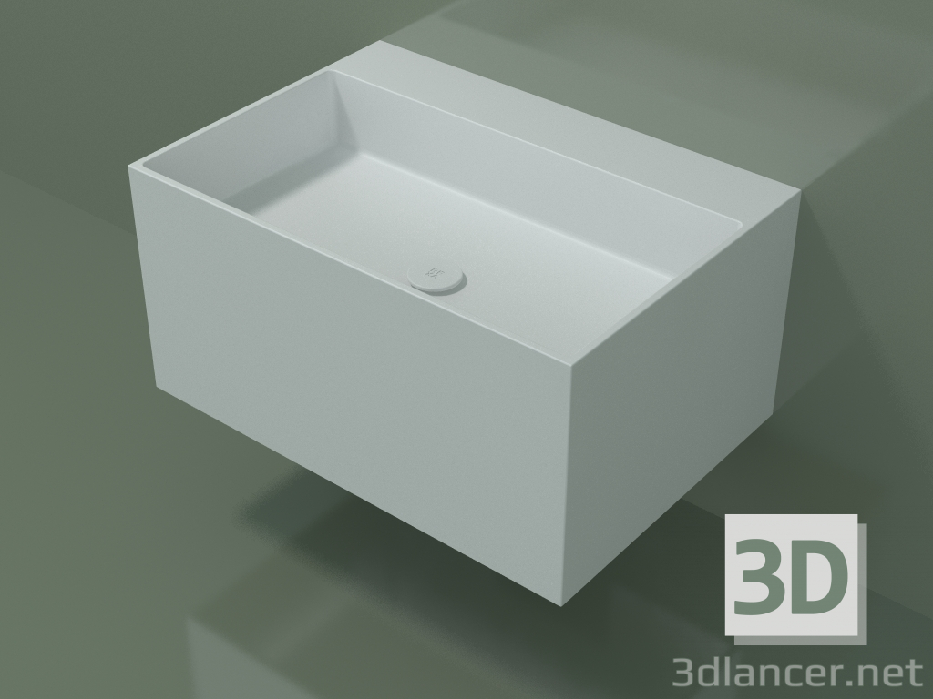 3D modeli Duvara monte lavabo (02UN42302, Glacier White C01, L 72, P 50, H 36 cm) - önizleme