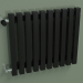 3D modeli Dikey radyatör RETTA (10 bölüm 500 mm 40x40, parlak siyah) - önizleme