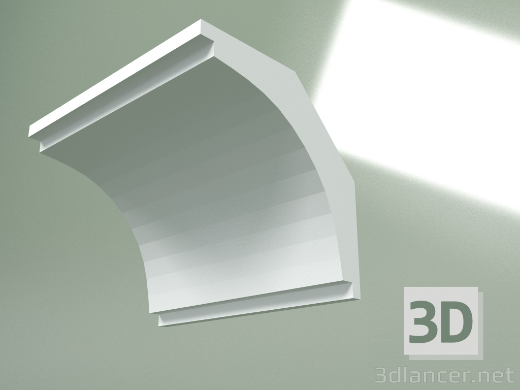 3D modeli Alçı korniş (tavan kaidesi) KT318 - önizleme