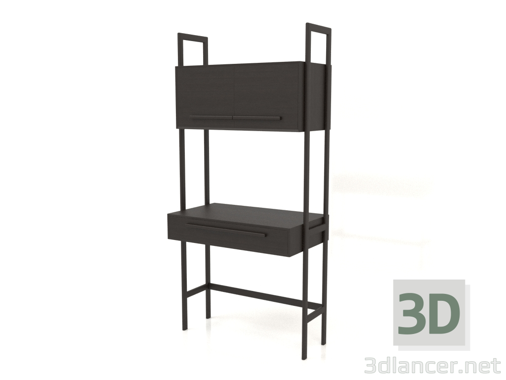 modello 3D Tavolo da lavoro RT 02 (900x500x1900, legno marrone scuro) - anteprima