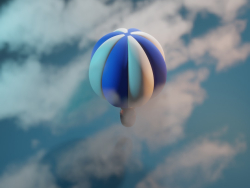 हवा के गुब्बारे का बादल