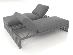 Double bed for relaxation (Anthracite)