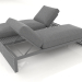3D modeli Dinlenme için çift kişilik yatak (Antrasit) - önizleme