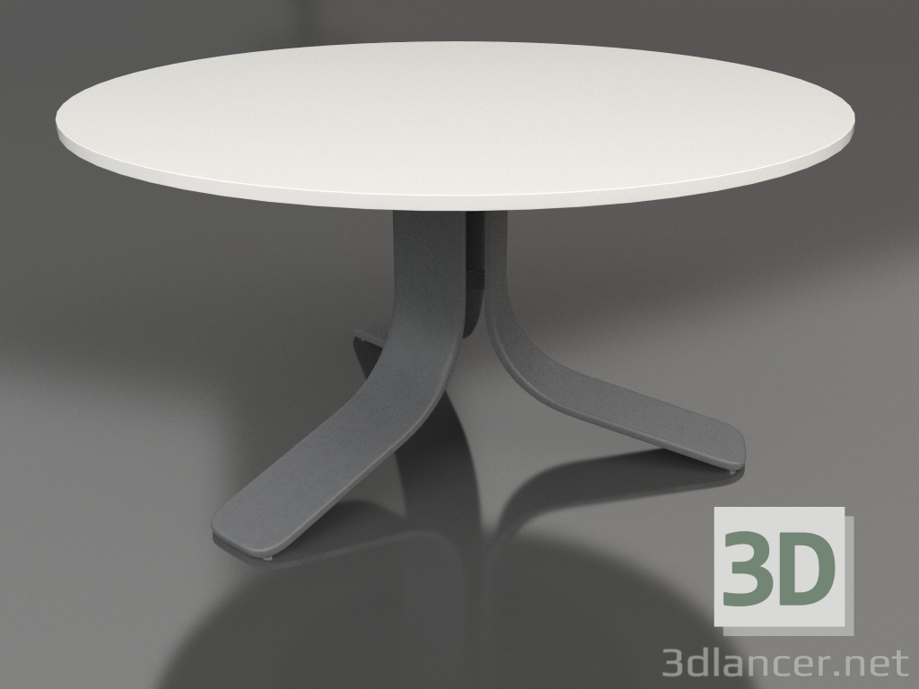 modello 3D Tavolino Ø80 (Antracite, DEKTON Zenith) - anteprima