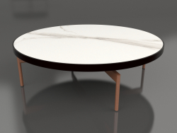 Round coffee table Ø120 (Black, DEKTON Aura)