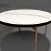 modèle 3D Table basse ronde Ø120 (Noir, DEKTON Aura) - preview