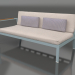 modello 3D Modulo divano, sezione 1 sinistra (Grigio blu) - anteprima