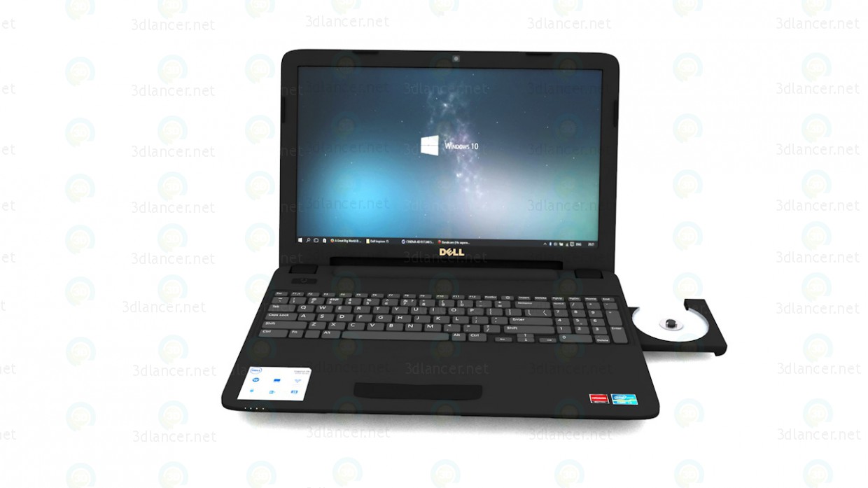 Portátil Dell Inspiron 15 (3521) 3D modelo Compro - render Portátil Dell Inspiron 15 (3521) 3D modelo Compro - render