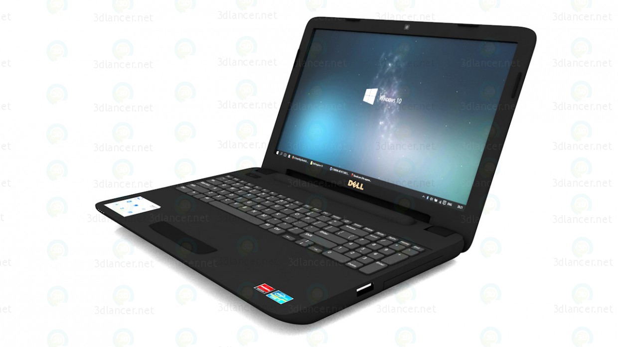 Portátil Dell Inspiron 15 (3521) 3D modelo Compro - render Portátil Dell Inspiron 15 (3521) 3D modelo Compro - render