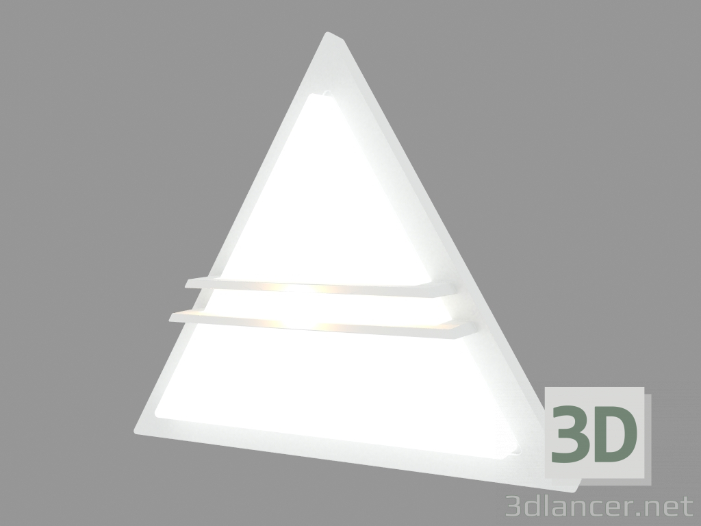 3d модель Світильник настінний ZEN TRIANGULAR WITH GRILL (S6975W) – превью