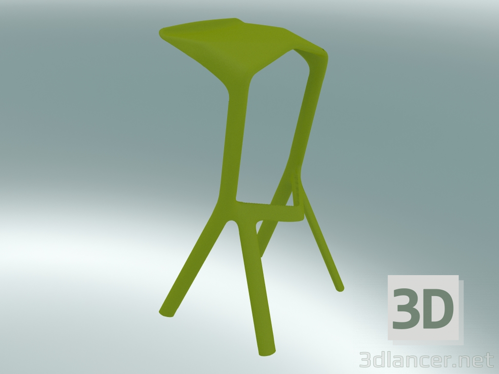 3D Modell Hocker MIURA (8200-00, gelbgrün) - Vorschau