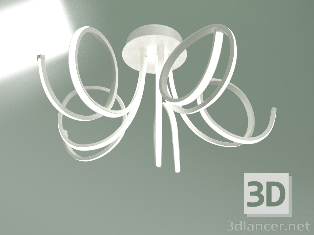 3D Modell Decken-LED-Kronleuchter Widder 90042-5 (weiß) - Vorschau
