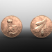 modello 3D di monete comprare - rendering
