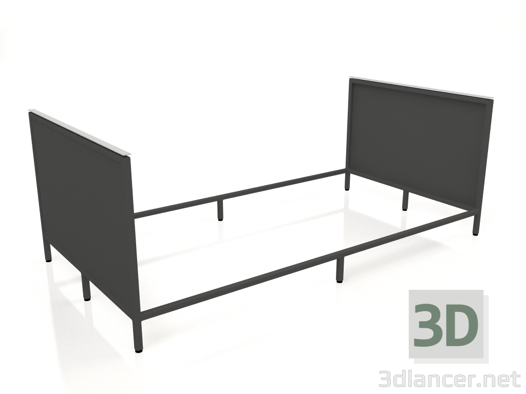 3D modeli 120 kare 2'de Island V1 (siyah) - önizleme