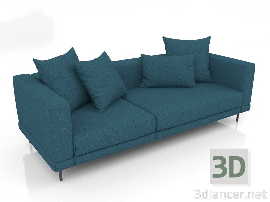 modello 3D Divano Carol-2 asimmetrico (Aura 18) - anteprima