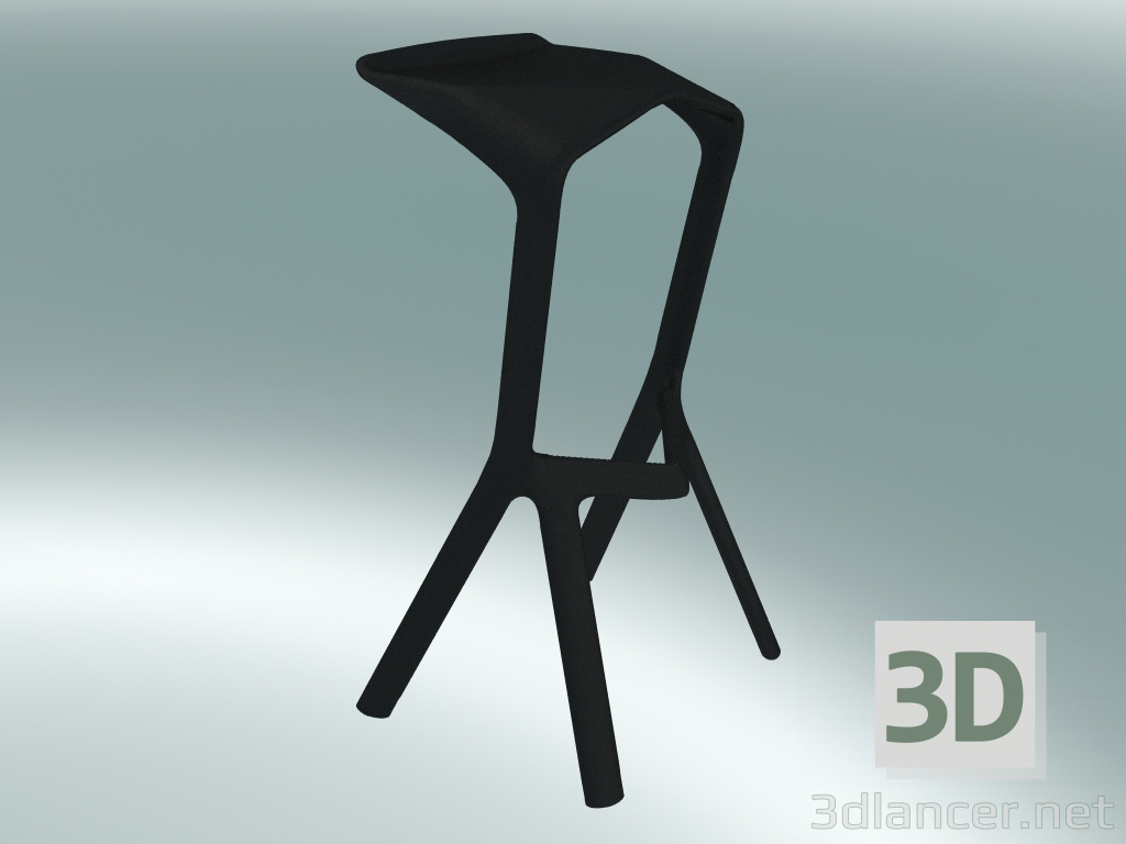 modèle 3D Tabouret MIURA (8200-00, noir) - preview