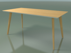 Table rectangulaire 3504 (H 74 - 160x80 cm, M02, Chêne naturel, option 2)