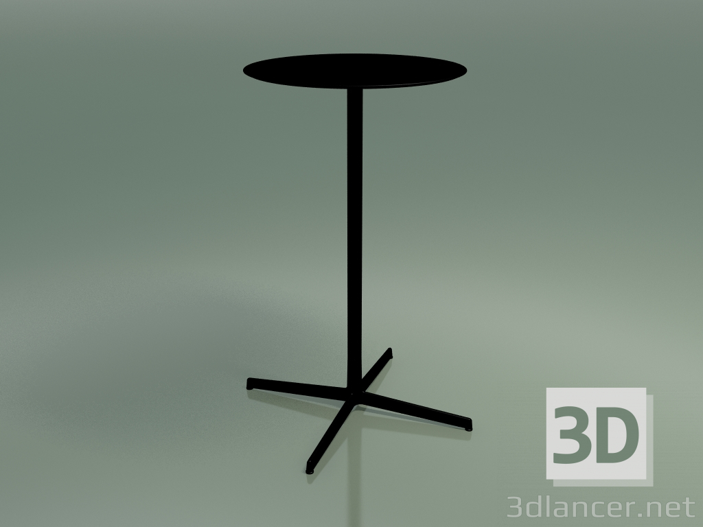 3D Modell Runder Tisch 5561 (H 103,5 - Ø 59 cm, Schwarz, V39) - Vorschau