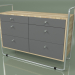 3d model Chest of drawers (light gray, light veneer) - preview