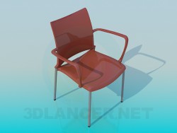 Stuhl mit glatter Oberfläche