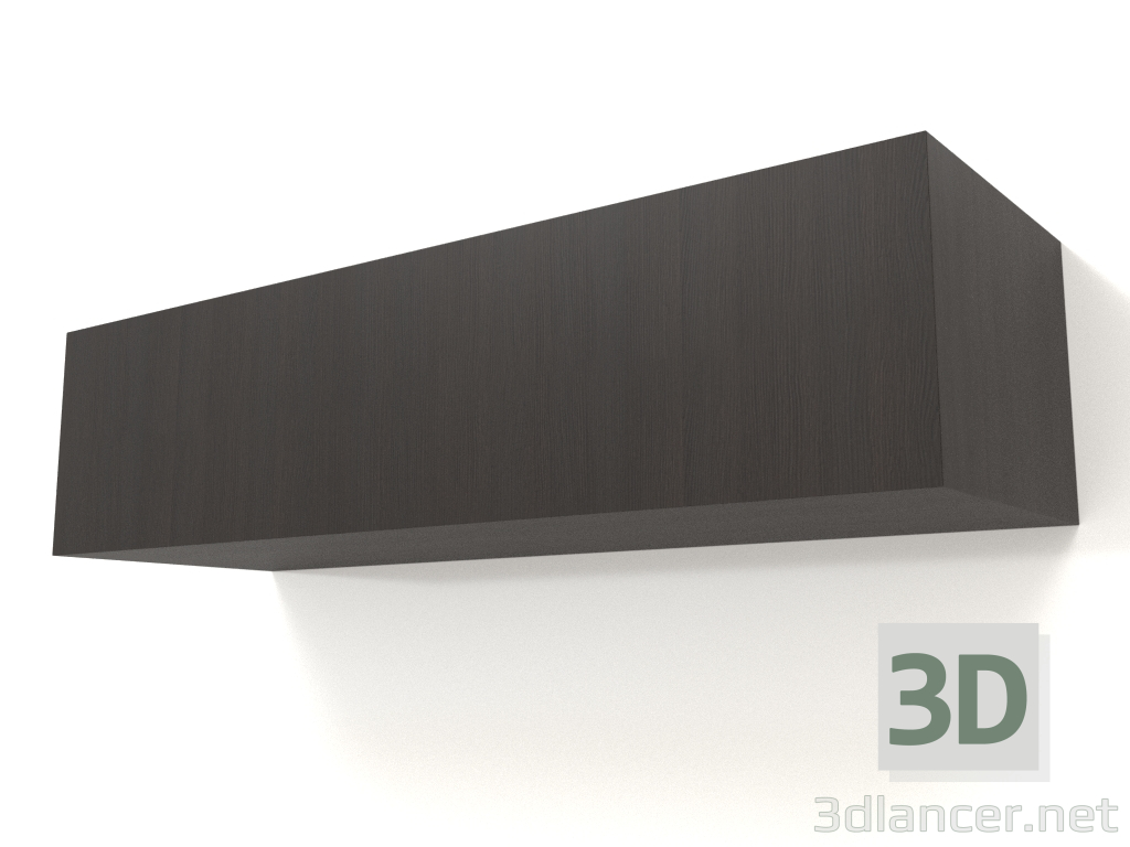 3D Modell Hängeregal ST 06 (1 Tür, 1000x315x250, Holzbraun dunkel) - Vorschau