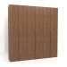 3d model Wardrobe MW 02 wood (2700x600x2800, wood brown light) - preview