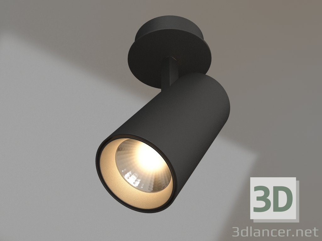 3D Modell Lampe LGD-LUMOS-R55-9W Warm3000 (BK, 25 Grad, 230V) - Vorschau