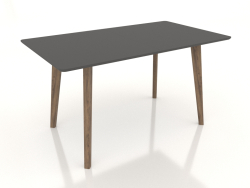 Nordic dining table (1400x800, gray concrete)