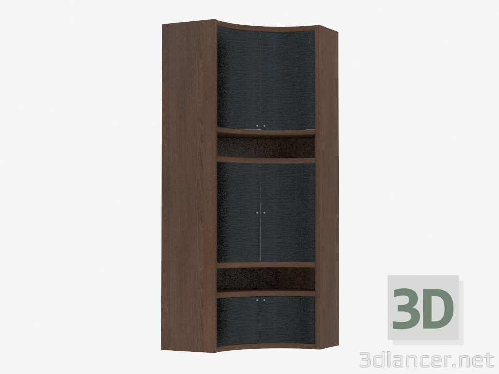3d модель Угловой элемент мебельной стенки – превью