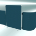 modello 3D Divisorio per ufficio moderno SCREEN a forma di L. - anteprima