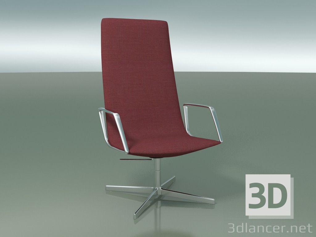 3 डी मॉडल आराम के लिए कुर्सी 4907СI (4 पैर, आर्मरेस्ट के साथ) - पूर्वावलोकन