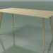 3d model Rectangular table 3504 (H 74 - 160x80 cm, M02, Bleached oak, option 2) - preview