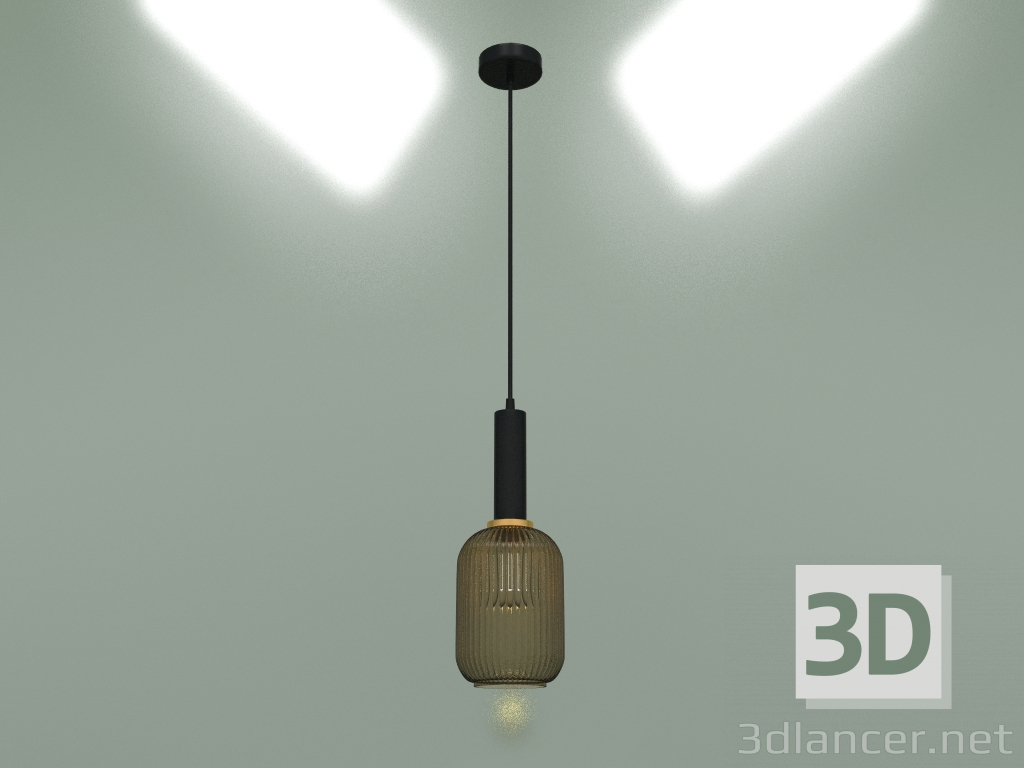 3d модель Підвісний світильник 50181-1 (бурштин) – превью